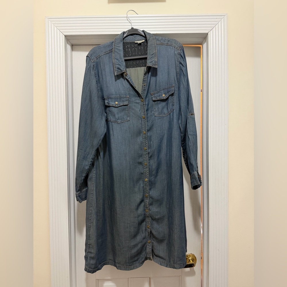 Westport Dark Blue Denim Shirt Dress